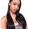 Glueless Lace Front Human Hair Wigs Straight Natural Color Brazilian Remy Hair Wigs 130% Density With Baby Hair