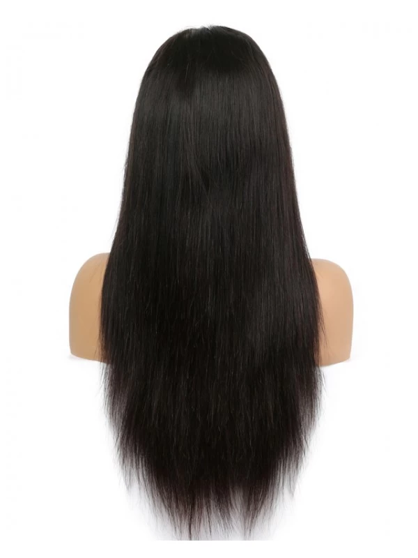 Lace Front Human Hair Wigs For Black Women Remy Brazilian Straight Black Hair Pre Plucked With Natural Hairline 2 Lace Front Human Hair Wigs For Black Women Remy Brazilian Straight Black Hair Pre Plucked With Natural Hairline - Image 2
