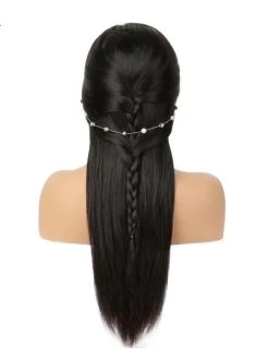 Lace Front Human Hair Wigs For Black Women Remy Brazilian Straight Black Hair Pre Plucked With Natural Hairline 9 Lace Front Human Hair Wigs For Black Women Remy Brazilian Straight Black Hair Pre Plucked With Natural Hairline -Boutique Wig Shop abhl710030 3