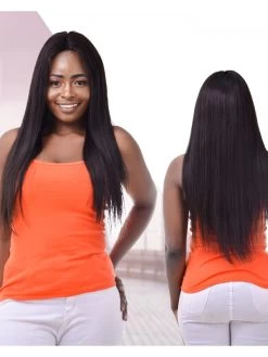 Glueless Lace Front Human Hair Wigs For Black Women Pre Plucked Straight Brazilian Hair Swiss Lace Wig