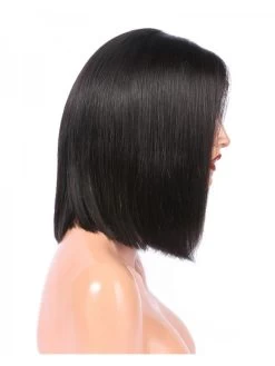 Lace Front Human Hair Wigs For Black Women Straight Full End Brazilian Remy Hair Short Bob Wig Middle Part Pre Plucked -Boutique Wig Shop abhl710037 2