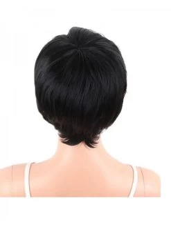 Short Straight Synthetic Wigs Pixie Cut Natural Hair Wig With Bangs For Black Women -Boutique Wig Shop absc710005 3