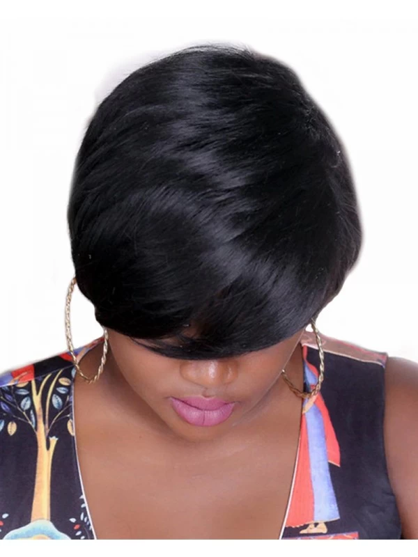 Bobo Style Short Wigs For Black Women Heat Resistant Hair Natural Synthetic Straight 4 Bobo Style Short Wigs For Black Women Heat Resistant Hair Natural Synthetic Straight - Image 4