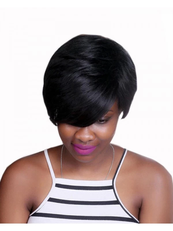 Bobo Style Short Wigs For Black Women Heat Resistant Hair Natural Synthetic Straight 6 Bobo Style Short Wigs For Black Women Heat Resistant Hair Natural Synthetic Straight - Image 6