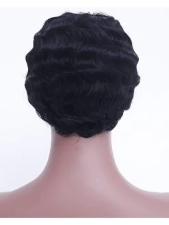 Short Curly Synthetic Wigs For Black Women Short African American Wigs Women Heat Resistant Synthetic Hair -Boutique Wig Shop absc710008 4