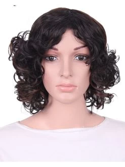 Short Wavy Synthetic Hair High Temperature Fiber Wigs For Women