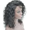 Curly For Black Women 150% Density Natural Color 100% Human Hair Lace Front Wig