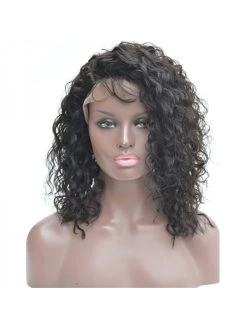 Curly For Black Women 150% Density Natural Color 100% Human Hair Lace Front Wig -Boutique Wig Shop aliblisswig curly wigs for black women 150 density natural color 100 human hair brazilian remy glueless 4