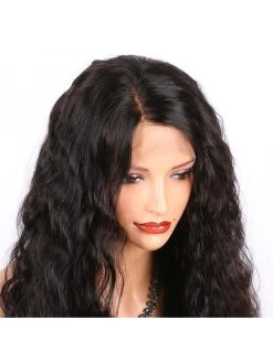 Water Wave Lace Front Human Hair Wigs For Women 150% Density