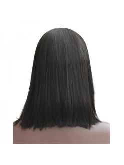 Black Women Natural Color 150% Density Human Hair Wigs With Bangs -Boutique Wig Shop aliblisswig short wigs for black women natural color swiss lace brazilian remy 150 density 100 human 5