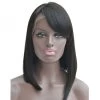 Straight Hair Lace Front Wigs With Bangs