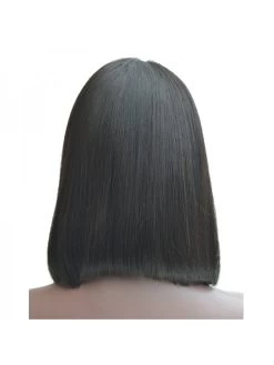 Straight Hair Lace Front Wigs With Bangs -Boutique Wig Shop aliblisswig straight hair lace front wigs with bangs brazilian remy 150 density natural color glueless short 3