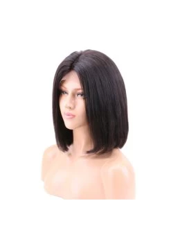 Human Hair Full Lace Wig Bob Natural Black Wigs For Black Women -Boutique Wig Shop alice 150 density human hair full lace wig bob natural black color 10 14 inch brazilian 2