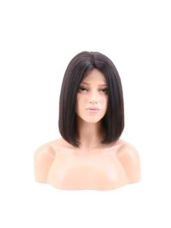 Human Hair Full Lace Wig Bob Natural Black Wigs For Black Women -Boutique Wig Shop alice 150 density human hair full lace wig bob natural black color 10 14 inch brazilian 5