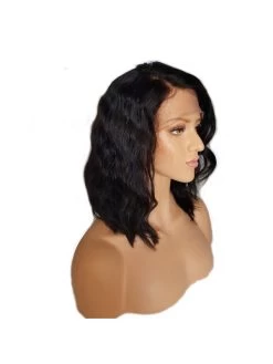 Lace Front Human Hair Wigs With Baby Hair Brazilian Virgin Wavy Bob Wigs -Boutique Wig Shop alice short glueless lace front human hair wigs with baby hair 8 inch to 16 inch 5