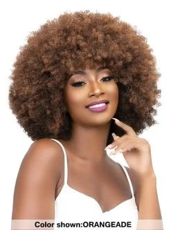 Janet Collection Premium Synthetic Natural Curly Wig - AFRO BADU -Boutique Wig Shop badu4m