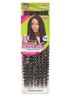 Janet Collection Noir BOHEMIAN Braid 24 -Boutique Wig Shop bohemian1m 1