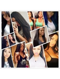 Straight Hair Glueless Full Lace 130% Density Human Hair Wigs -Boutique Wig Shop brazilian straight hair glueless full lace lace front wig 130 density lace front human hair wigs 3