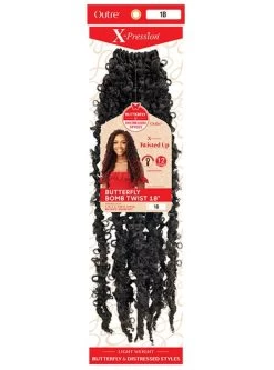 Outre Synthetic X-Pression BUTTERFLY BOMB TWIST Crochet Braid 18 -Boutique Wig Shop but3m