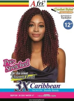 Mane Concept Afri Naptural Faux Remi 3X COILY WATER Braid 12 (CB3P1201)