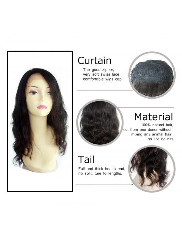 Natural Wave 100% Human Hair Wigs Brazilian Virgin Hair Lace Front Wigs Density 130% 6 Natural Wave 100% Human Hair Wigs Brazilian Virgin Hair Lace Front Wigs Density 130% - Image 6