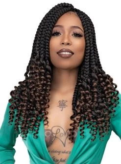 Janet Collection Nala Tress 2X JUMBO COI BOX BRAID Crochet Braid 14
