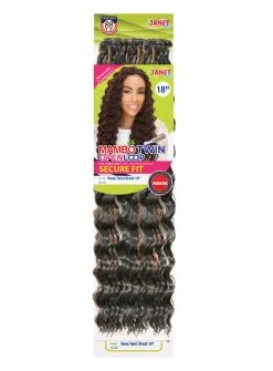 JANET COLLECTION DEEP TWIST BRAID 18 INCH (TWIN LOOP) 5 JANET COLLECTION DEEP TWIST BRAID 18 INCH (TWIN LOOP) -Boutique Wig Shop deep twist braid 18inch 3