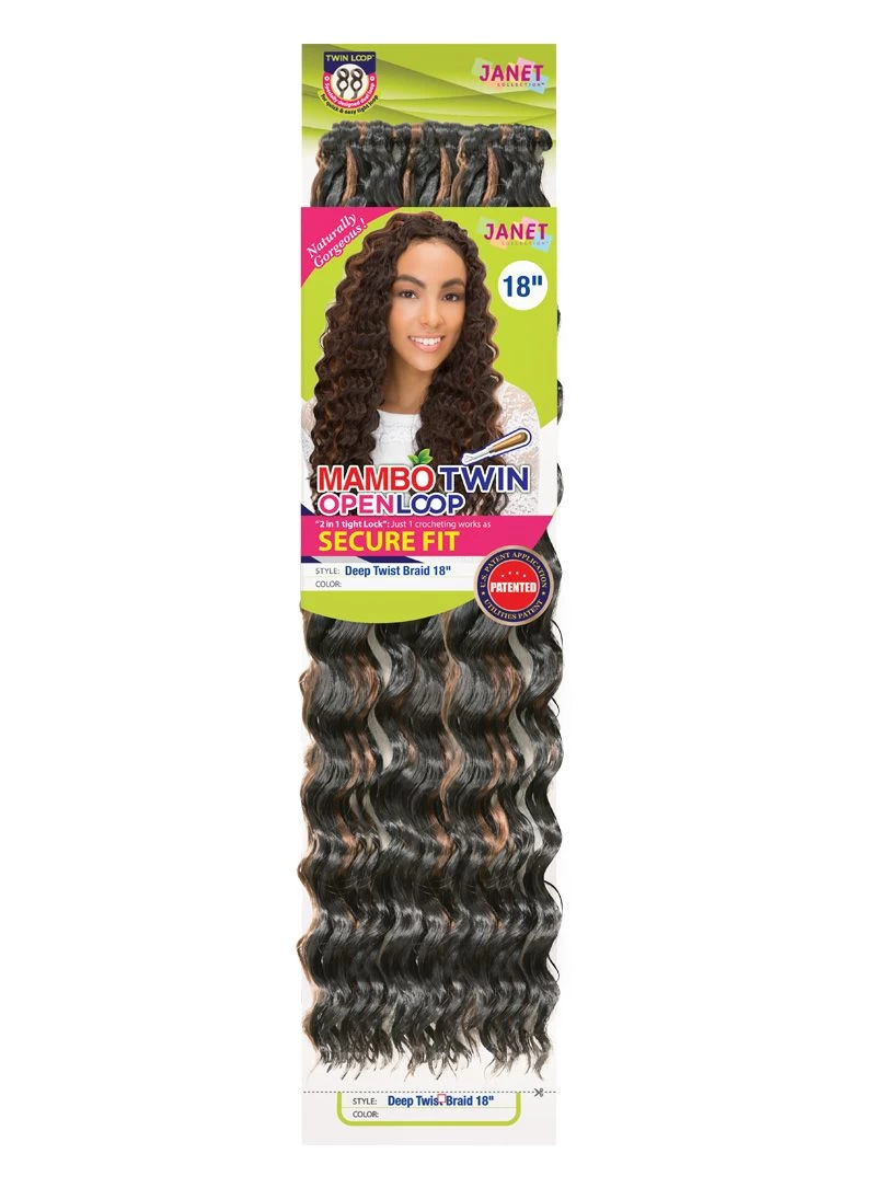 JANET COLLECTION DEEP TWIST BRAID 18 INCH (TWIN LOOP) 3 JANET COLLECTION DEEP TWIST BRAID 18 INCH (TWIN LOOP) - Image 3