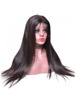150% Density Straight Brazilian Virgin Human Hair Full Lace Wig