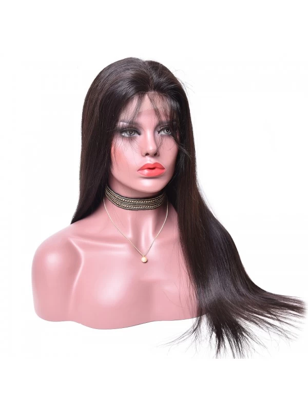 150% Density Straight Brazilian Virgin Human Hair Full Lace Wig 5 150% Density Straight Brazilian Virgin Human Hair Full Lace Wig - Image 5