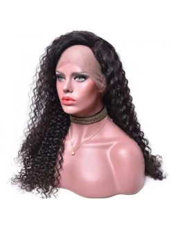 Deep Curly Brazilian Virgin Human Hair 24 Inch Wigs -Boutique Wig Shop doozy deep curly brazilian virgin human hair 20 inch 180 density 360 lace frontal wigs 3