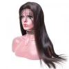 Straight 150% Density Brazilian Virgin Human Hair Glueless Lace Front Wig