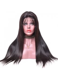 Straight 150% Density Brazilian Virgin Human Hair Glueless Lace Front Wig -Boutique Wig Shop doozy straight 150 density brazilian virgin human hair glueless lace front wig 3