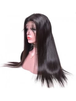 Straight 150% Density Brazilian Virgin Human Hair Glueless Lace Front Wig -Boutique Wig Shop doozy straight 150 density brazilian virgin human hair glueless lace front wig 5