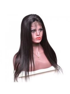 Straight Brazilian Human Hair Hand Tied Elastic Full Lace Wig -Boutique Wig Shop doozy straight brazilian virgin human hair 20 inch 130 density hand tied elastic glueless full lace 2