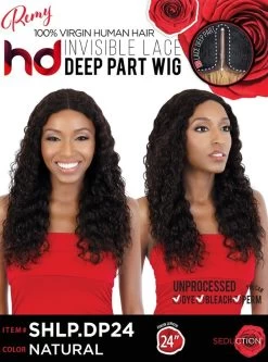 Beshe Seduction Remy Human Hair HD Invisible Lace Deep Part Wig - SHLP.DP24