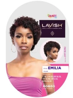Janet Collection Lavish 100% Virgin Human Hair Wig - EMILIA -Boutique Wig Shop emilia7m