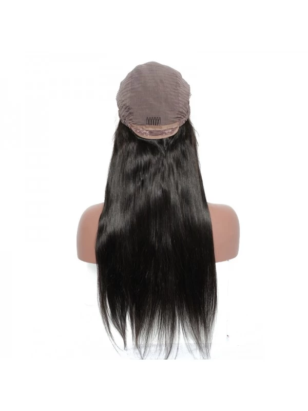 Beauty 180% Density Lace Front Human Hair Wigs Straight Natural Black Color 2 Beauty 180% Density Lace Front Human Hair Wigs Straight Natural Black Color - Image 2