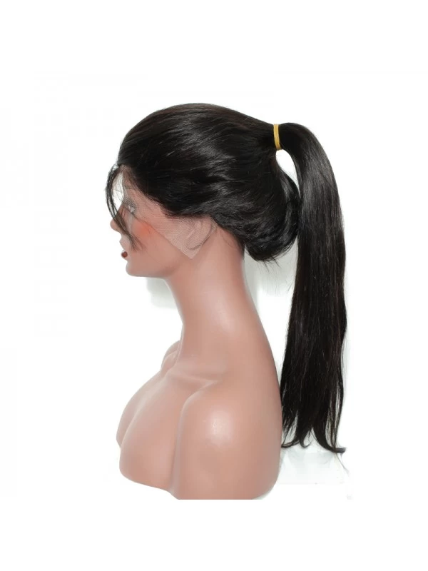 Beauty 180% Density Lace Front Human Hair Wigs Straight Natural Black Color 3 Beauty 180% Density Lace Front Human Hair Wigs Straight Natural Black Color - Image 3