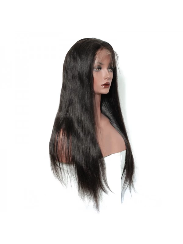 Beauty 180% Density Lace Front Human Hair Wigs Straight Natural Black Color 6 Beauty 180% Density Lace Front Human Hair Wigs Straight Natural Black Color - Image 6