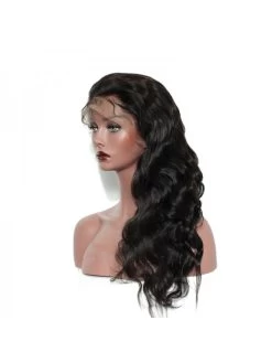 Beautiful Brazilian Body Wave 180% Density Lace Front Human Hair Wig Natural Black Color -Boutique Wig Shop ever beauty brazilian body wave non remy 250 density lace front human hair wig natural black 2