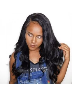 Full Lace Human Hair Wigs For Black Women Natural Black -Boutique Wig Shop ever beauty full lace human hair wigs for black women brazilian body wave non remy hair 2