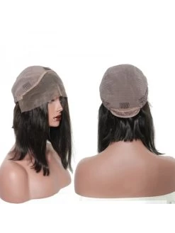 Lace Front Human Hair Wigs Straight Brazilian Short Bob Wig -Boutique Wig Shop ever beauty lace front human hair wigs straight brazilian short bob wig non remy hair natural 5 1