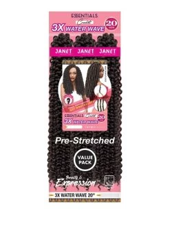 Janet Collection Essentials 3X WATER WAVE Crochet Braid 20 -Boutique Wig Shop ewave5m