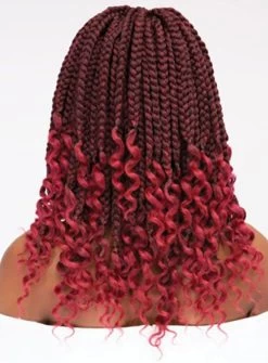 JANET COLLECTION NALA TRESS BOX BRAID CURLY FINISH CROCHET BRAID 12 (BBC12) 8 JANET COLLECTION NALA TRESS BOX BRAID CURLY FINISH CROCHET BRAID 12 (BBC12) -Boutique Wig Shop finish3 1082 detail