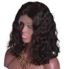 Medium Lace Front Human Hair Bob Wigs With Baby Hair