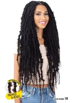 Model Model Glance 3X AFRO WATER TWIST Crochet Braid 28