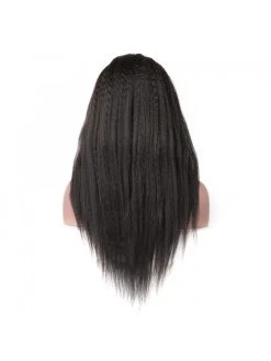 Lace Front Wig Kinky Straight 100% Human Hair