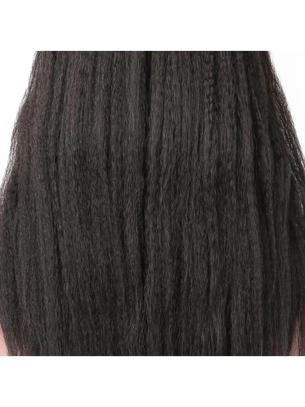 Lace Front Wig Kinky Straight 100% Human Hair 2 Lace Front Wig Kinky Straight 100% Human Hair - Image 2