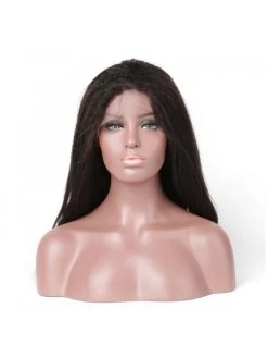 Lace Front Wig Kinky Straight 100% Human Hair 7 Lace Front Wig Kinky Straight 100% Human Hair -Boutique Wig Shop hj weave beauty lace front wig kinky straight 100 human hair natural color brazilian remy 4